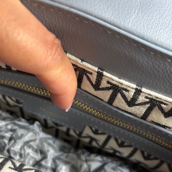 Gray Quilted Shoulder Bag - Picture 9 of 11